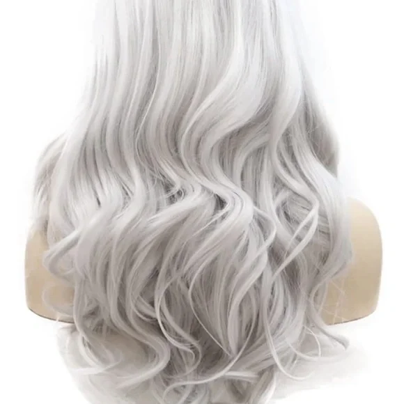 💫22” GREY BODY WAVY LACE FRONT WIG *NEW*